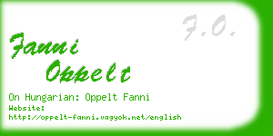 fanni oppelt business card